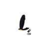 ACHILLE, Mini vibromasseur noir USB, forme pénis avec stimulation clitoridienne, avec télécommande 